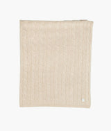 Cable Knit Cashmere Blanket
