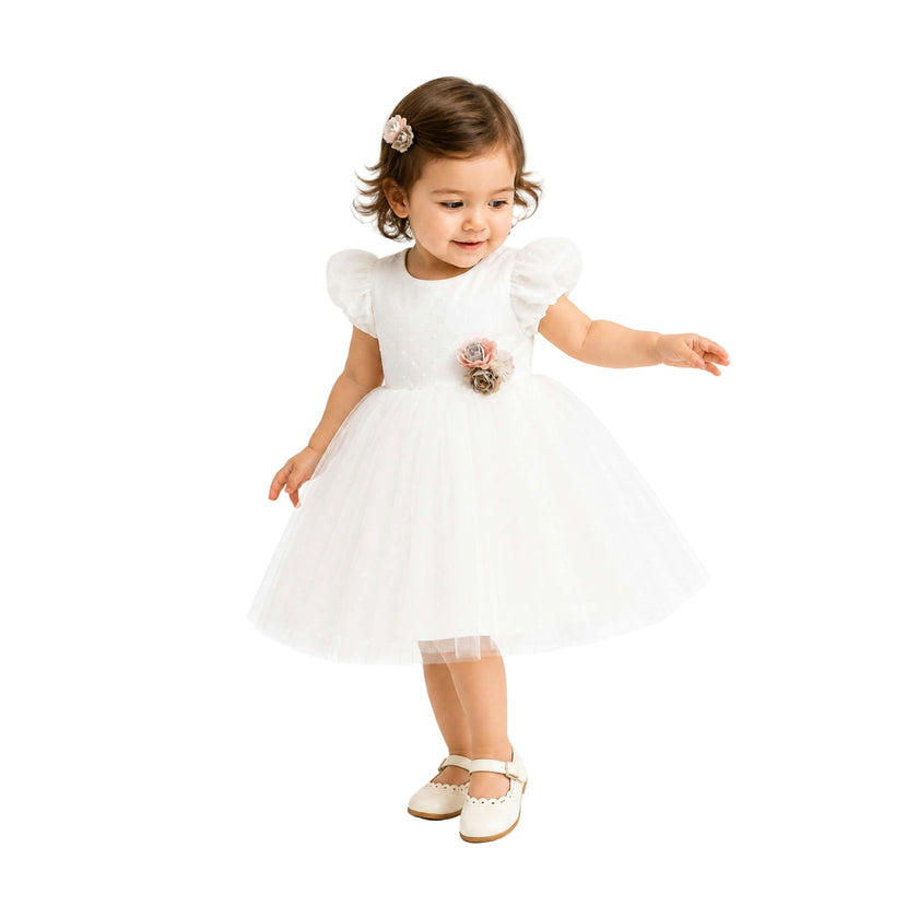 White Nez Perce Dress