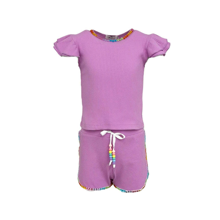 Candy Gem Bead Ruffle Set