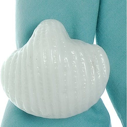 Ivory Scallop Shell Napkin Ring