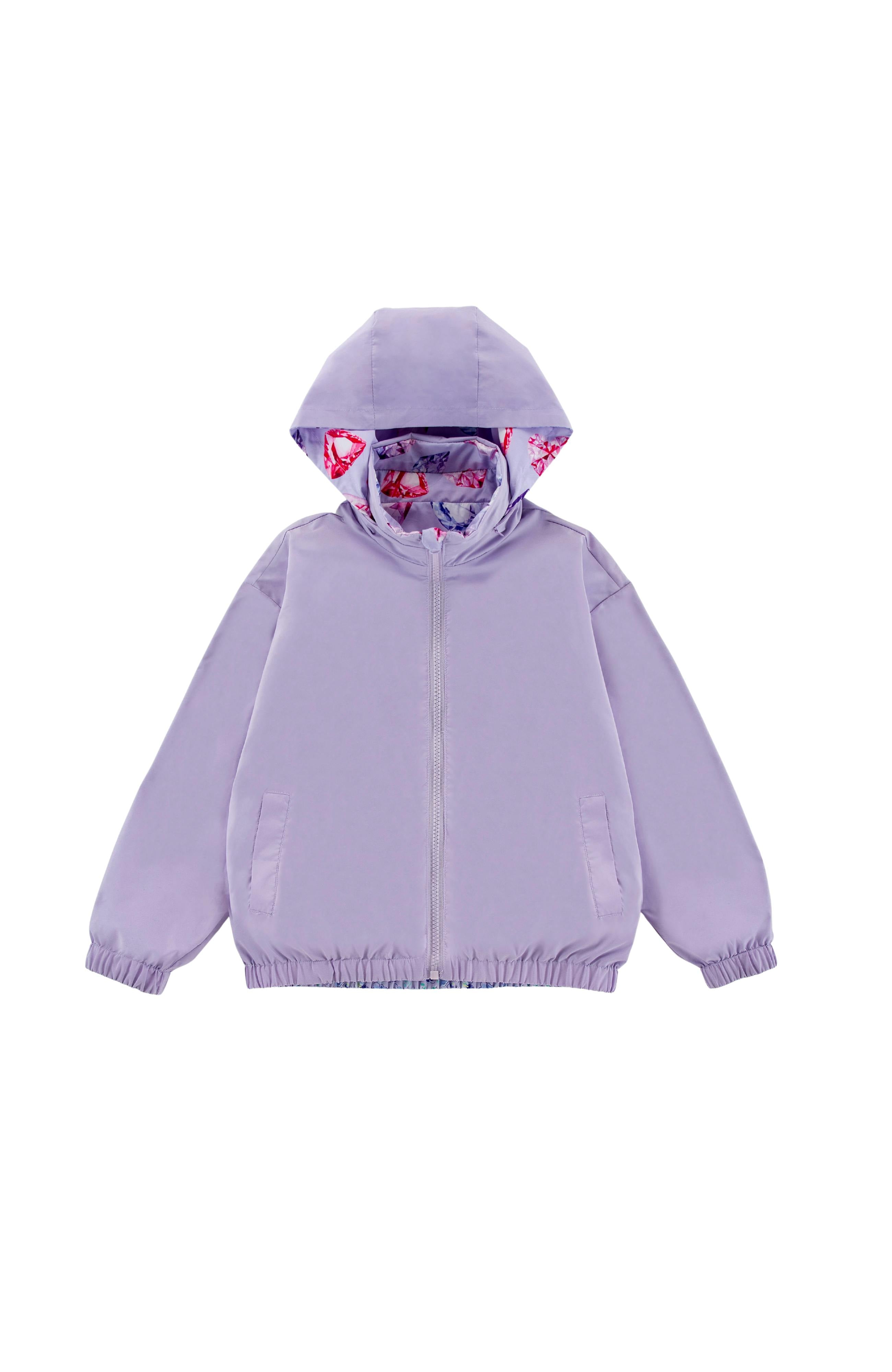Max Reversible Rain Jacket Windbreaker, Diamonds