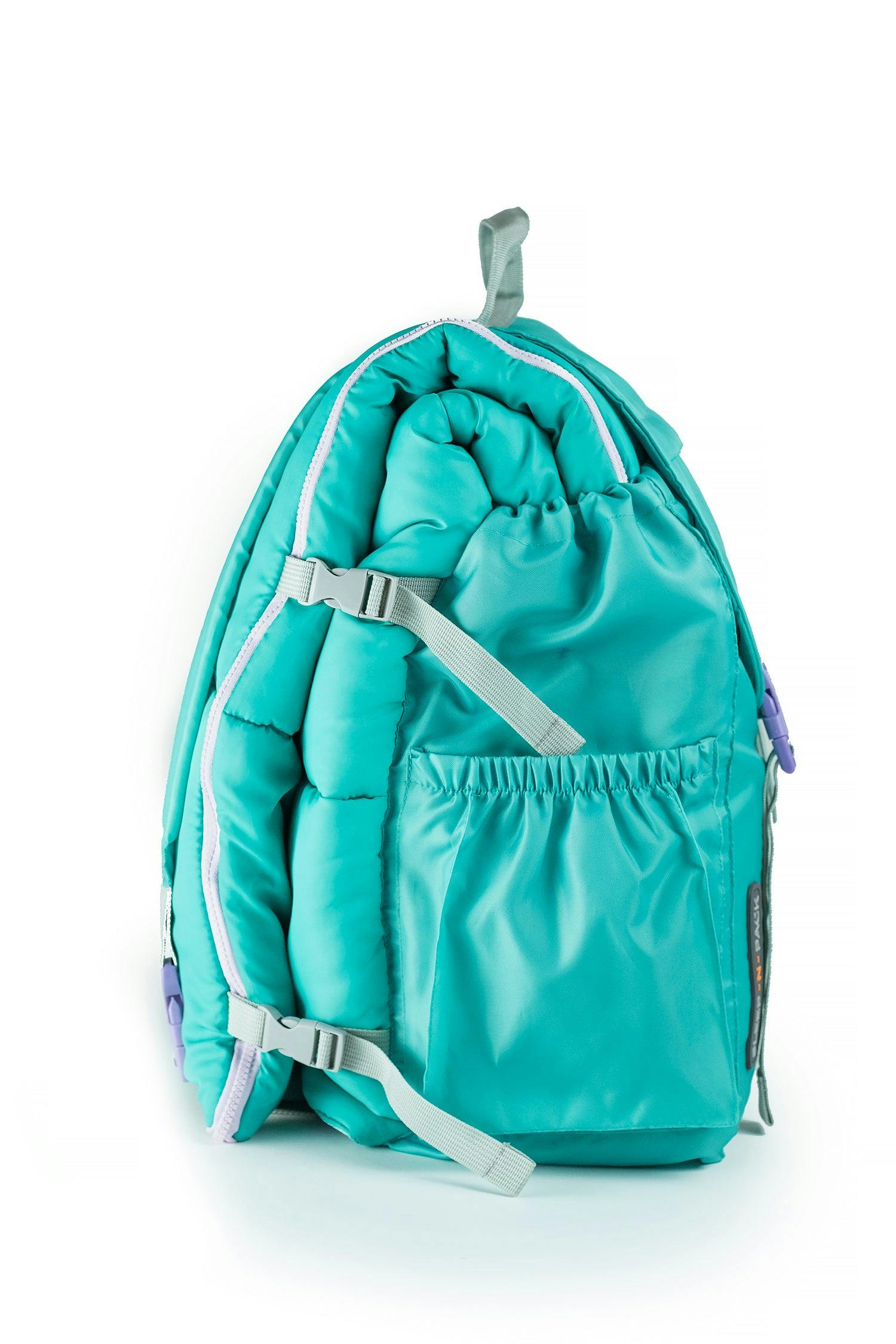 Sleep-n-pack: Packable Sleeping Bag, Big Kid 7-12+ yrs - TeaCup Teal
