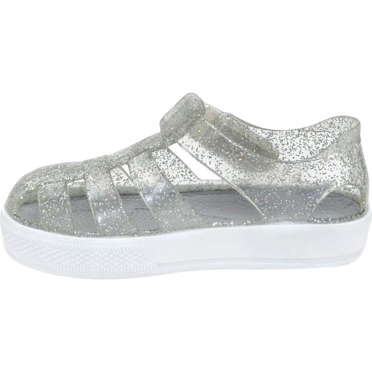 Elite Glitz Jelly Shoes in Silver