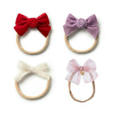 Halo Luxe Adorable Newborn Baby Girl Essentials Kit - Gentle Hair Accessories Collection