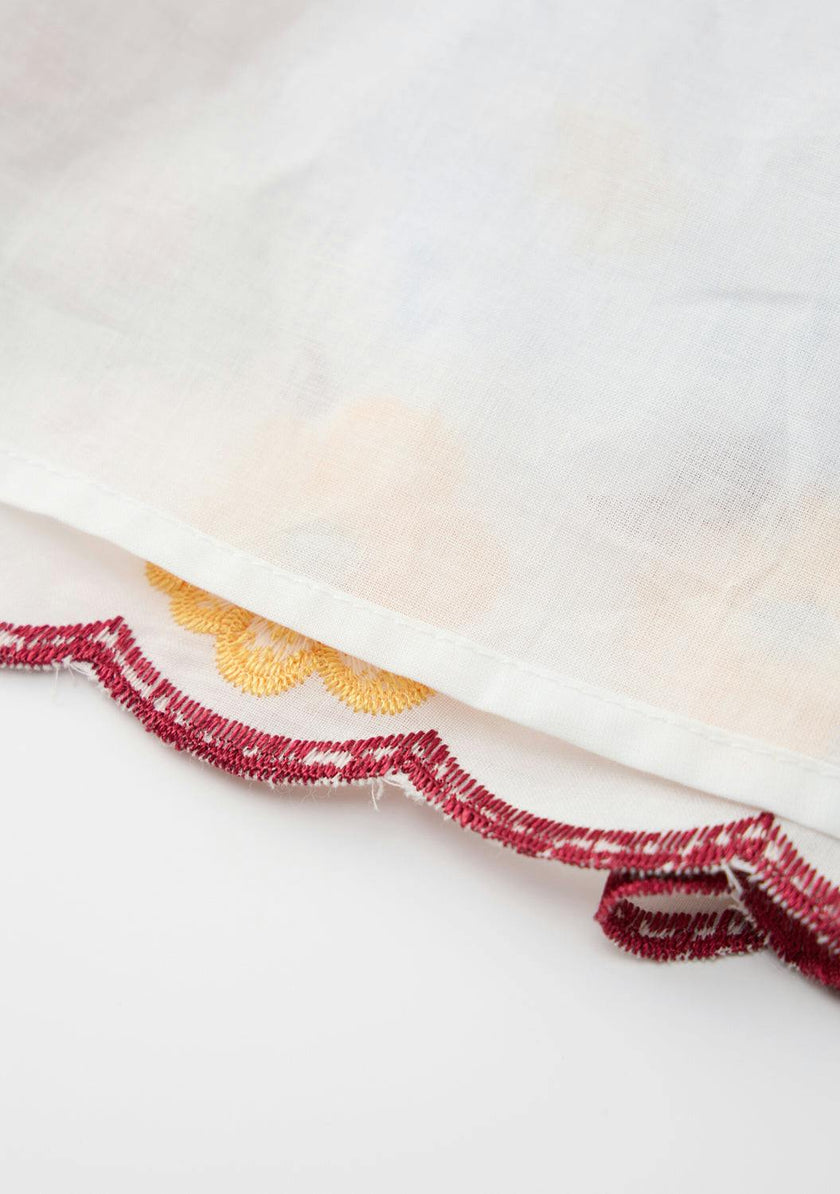 Penelope Cotton Embroidery Mini Dress