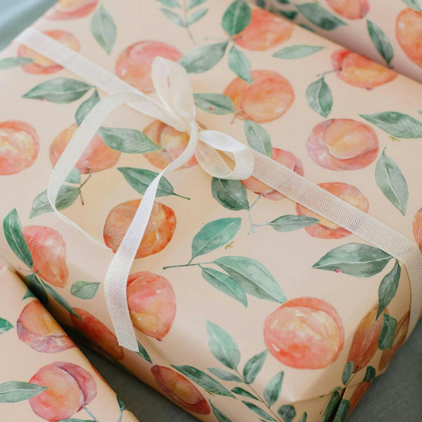 Peach Orchard Gift Wrap