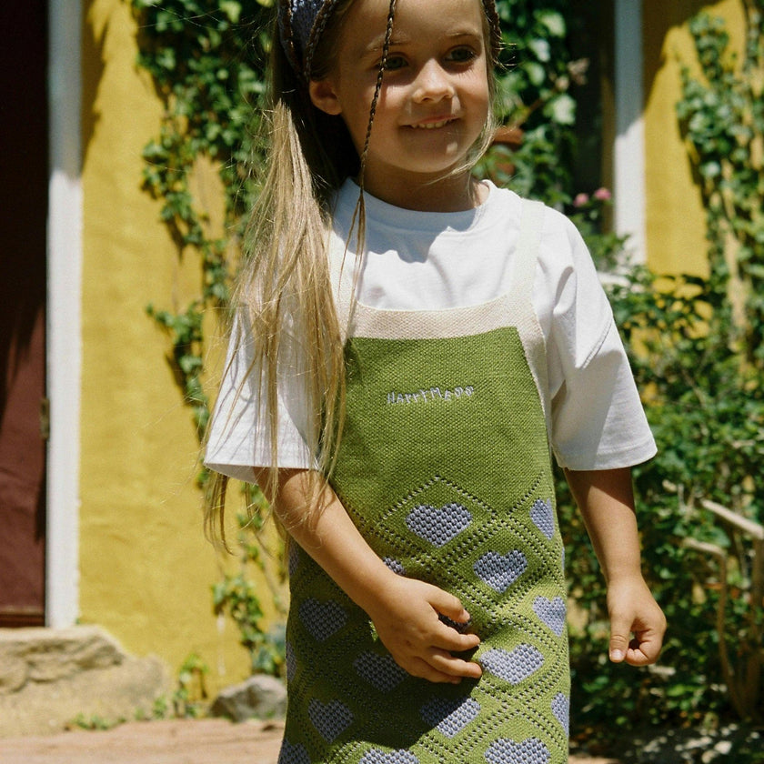 children's organic cotton dress – lemongrass