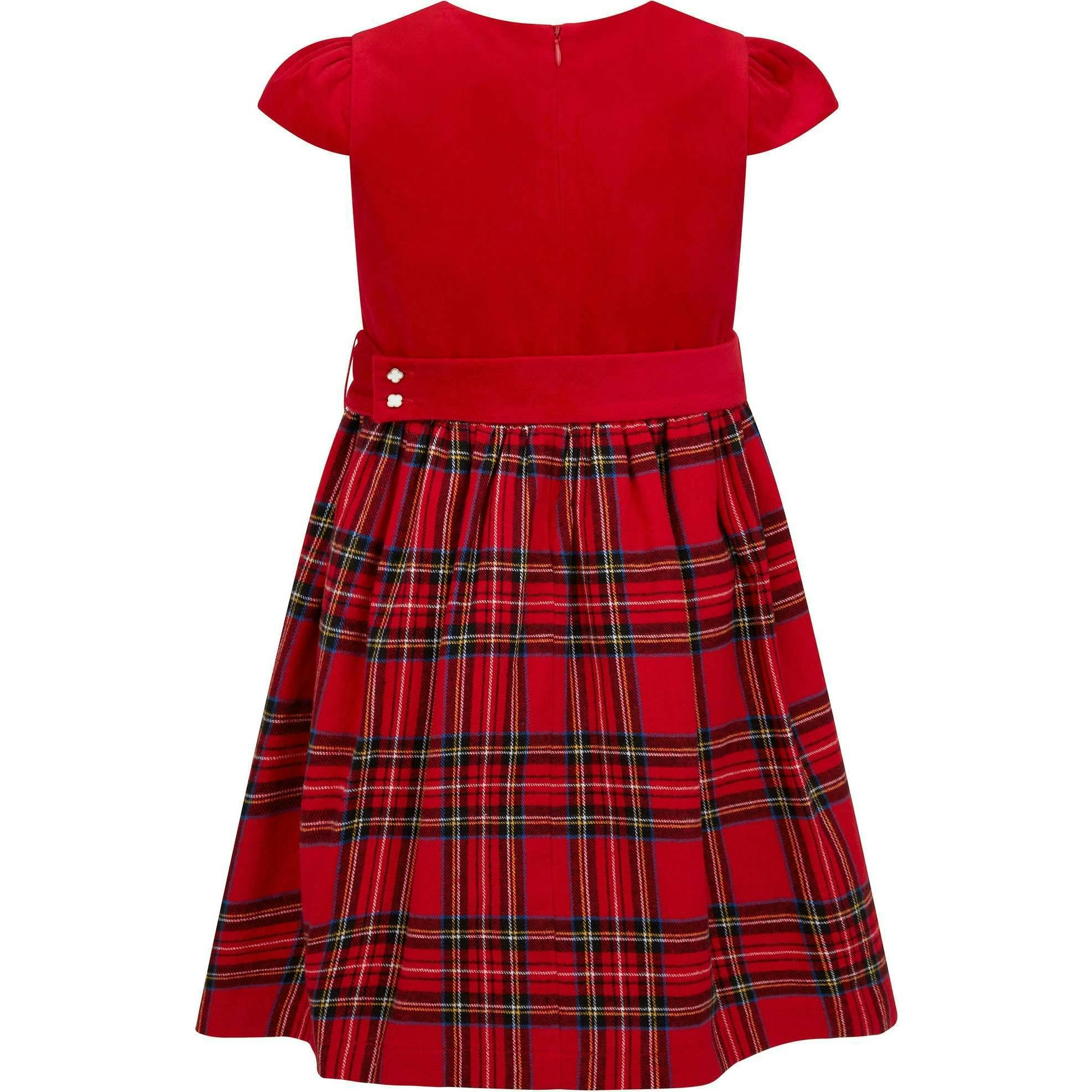 Diana Velvet & Tartan Party Dress