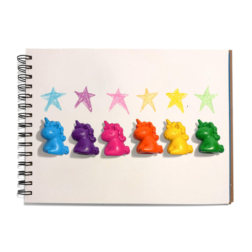 Unicorn Party Finger Crayons - Set of 6