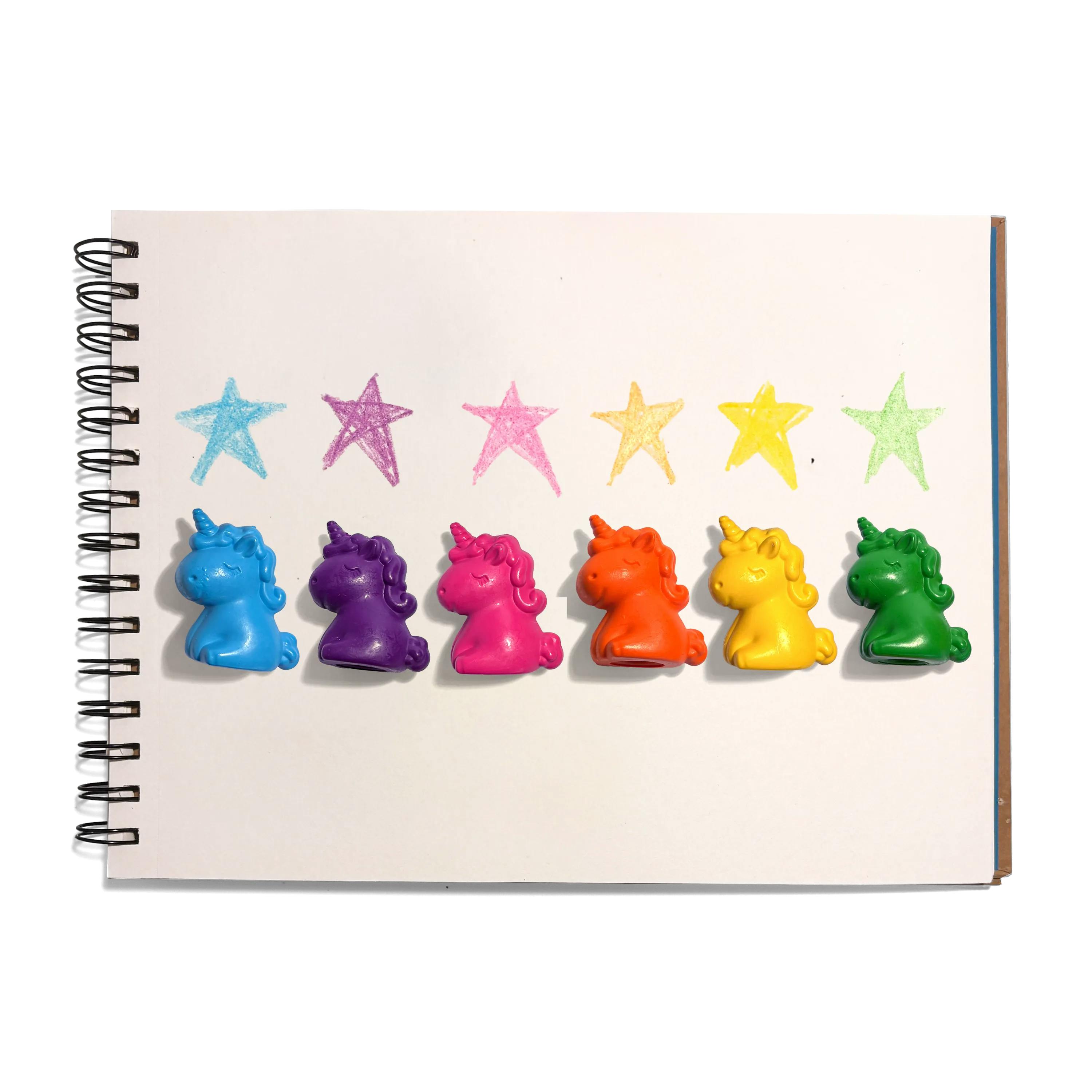 Unicorn Party Finger Crayons - Set of 6