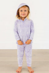 Stripe Marble Rib Hoodie and Legging Set