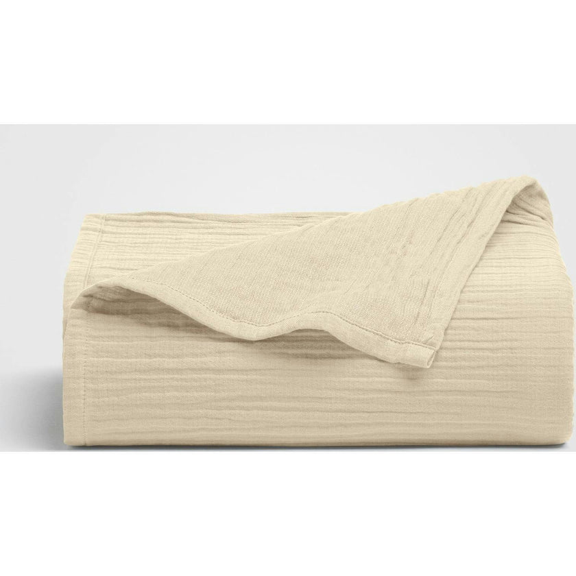 Dune Crinkled Comfort Flat Sheet, Beige
