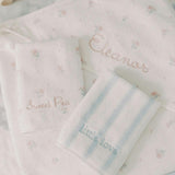 Seaside Stripes Washcloth - Ocean