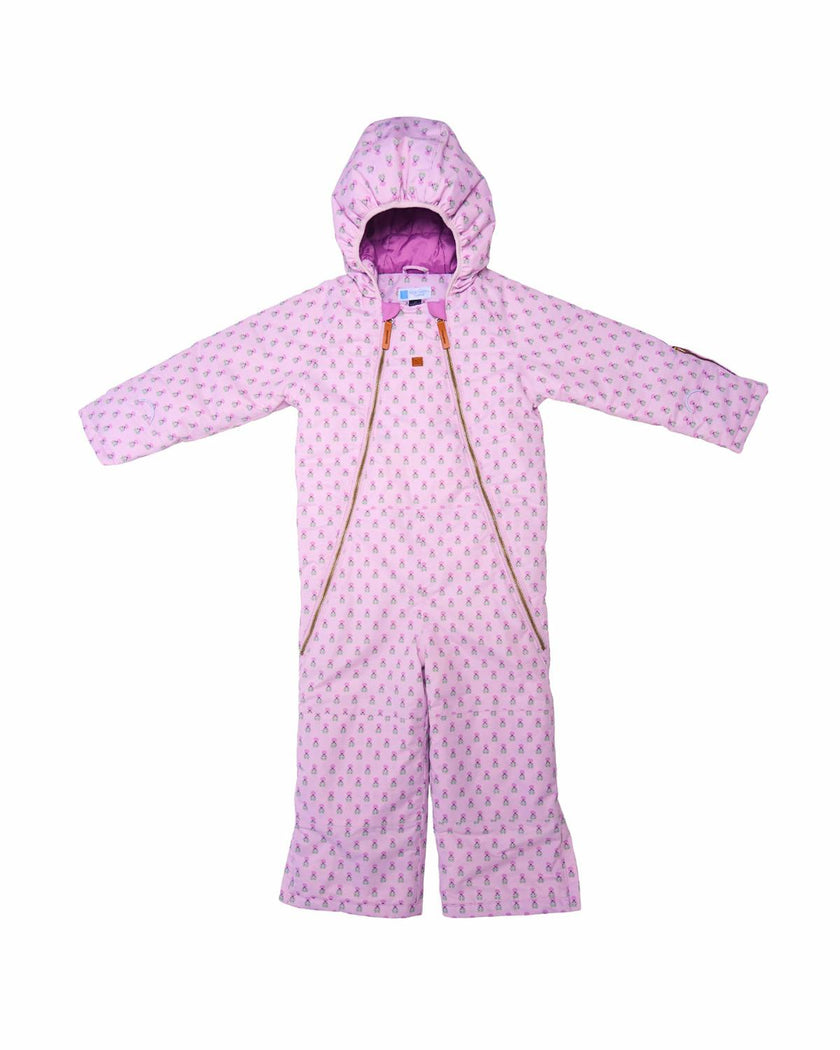 Kids Snowsuit in Pink Marigold