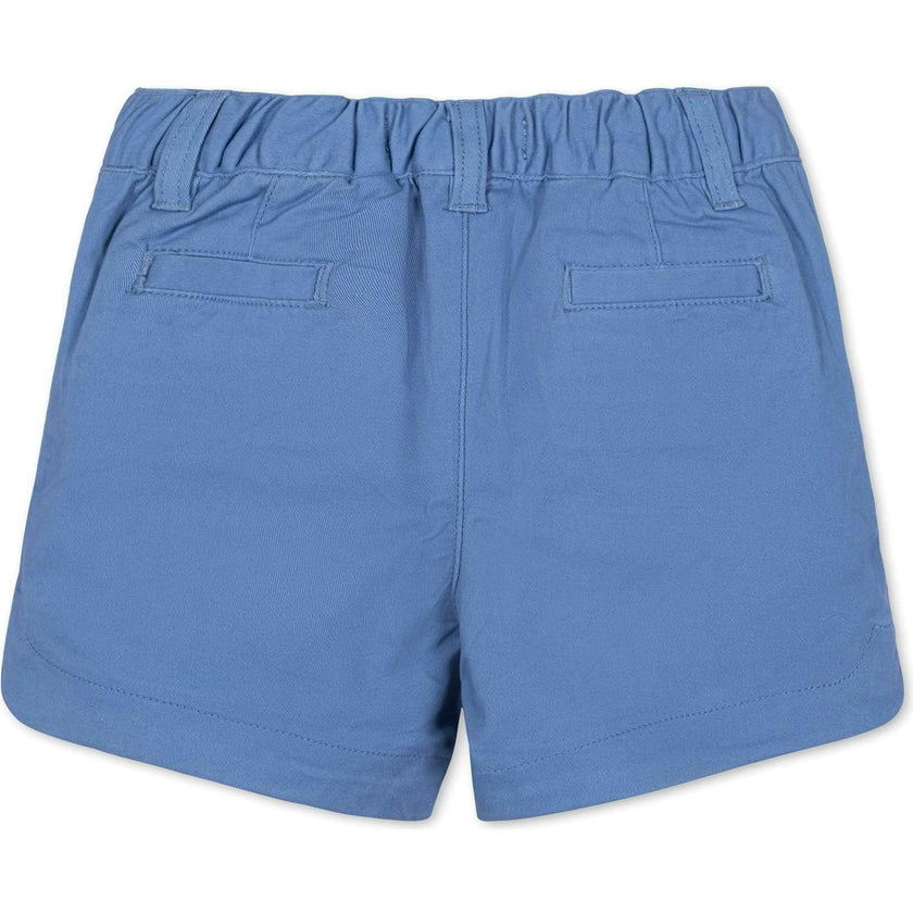Organic Stretch Chino Pull-On Short, Blue