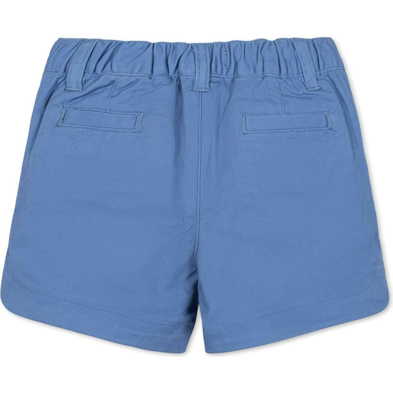 Organic Stretch Chino Pull-On Short, Blue