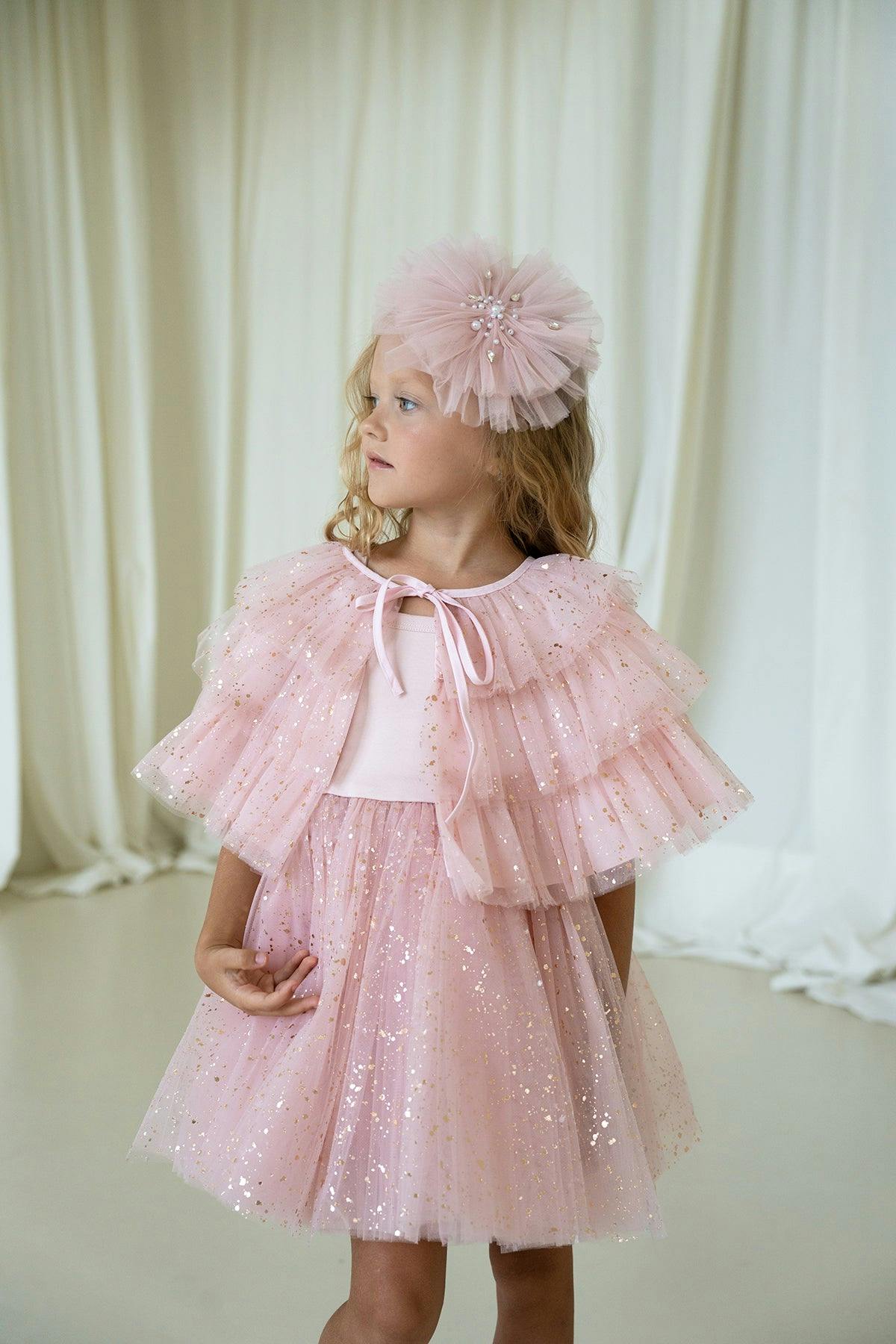 Full Sparkle Pink Dress Set