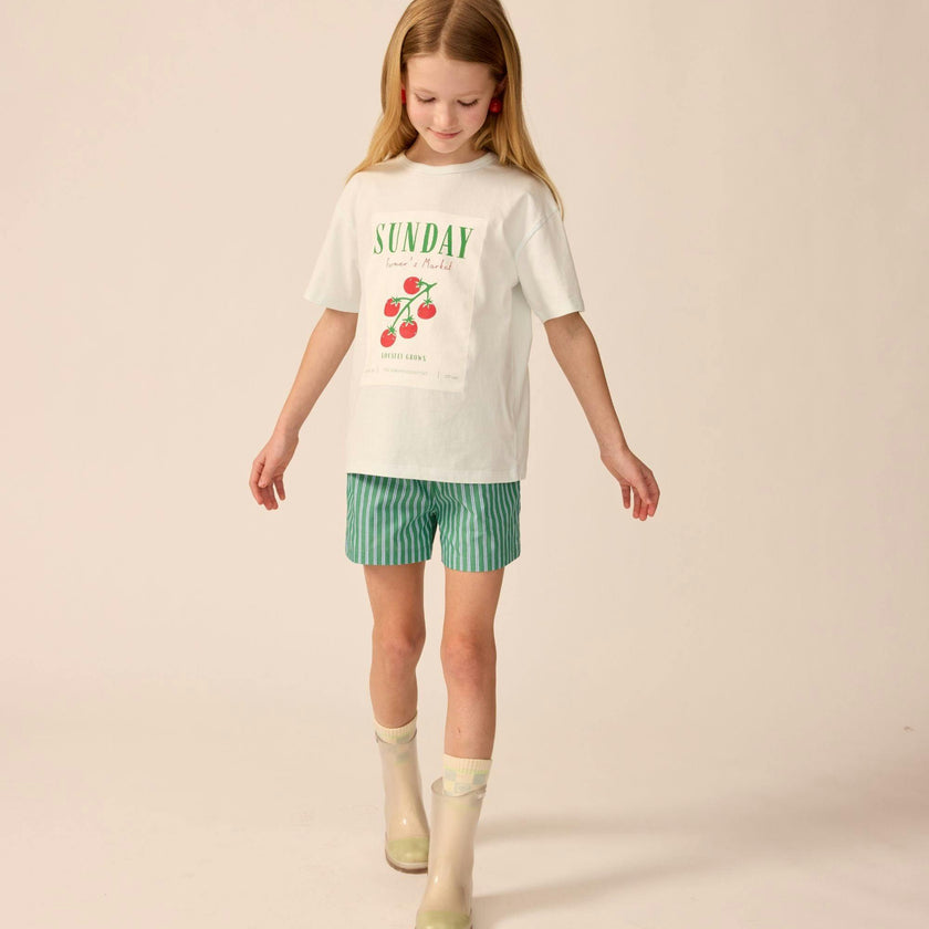 Organic Weekend Tee in Sky Blue