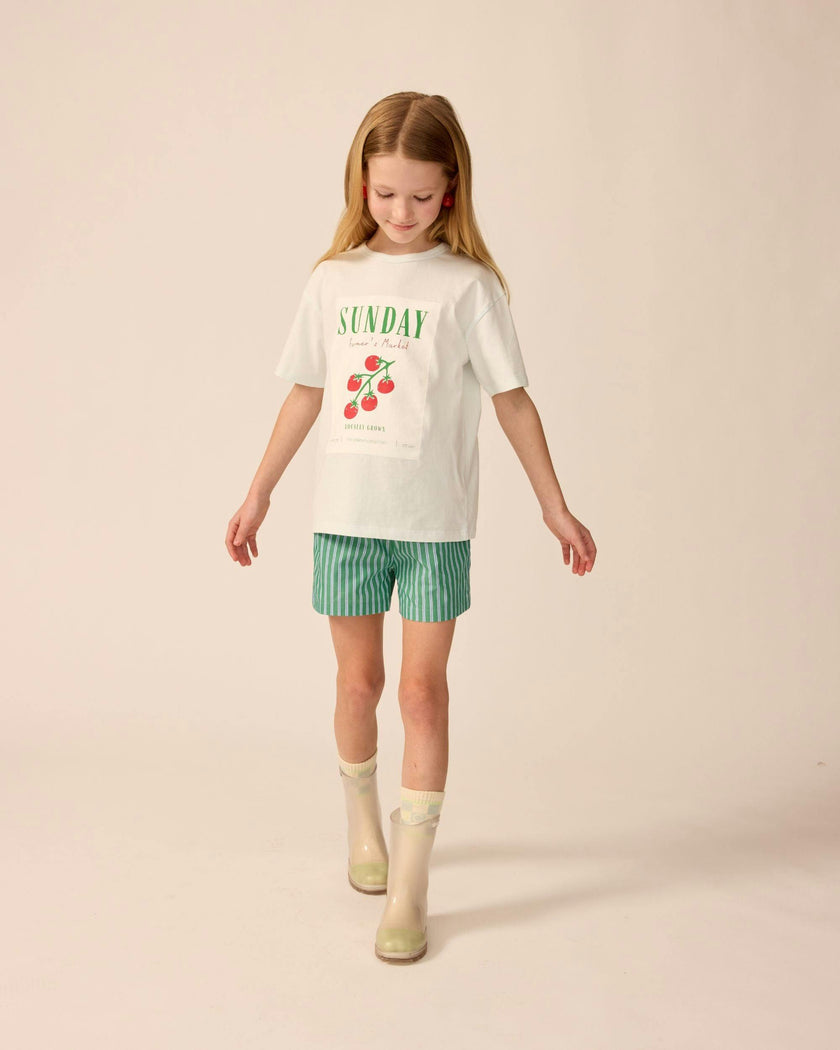 Organic Weekend Tee in Sky Blue