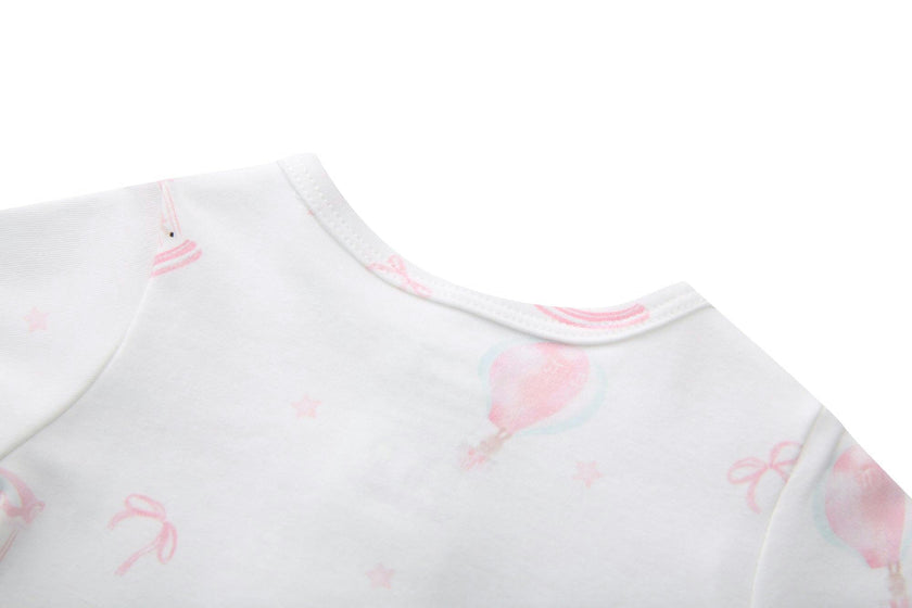 Organic Cotton Magnetic Footie Pajama - Carousel