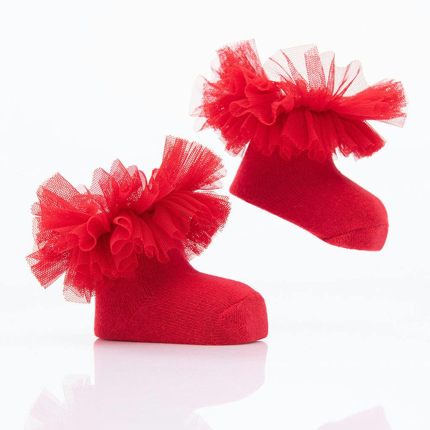 Multicolor 3pc Tulle Frill Socks Set