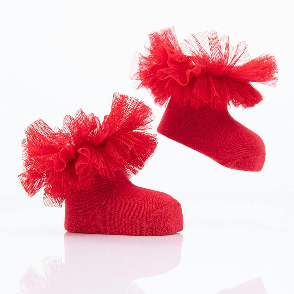 Multicolor 3pc Tulle Frill Socks Set