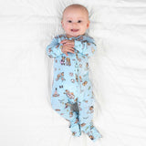 Sloth Pajama Party Bamboo Convertible Footie