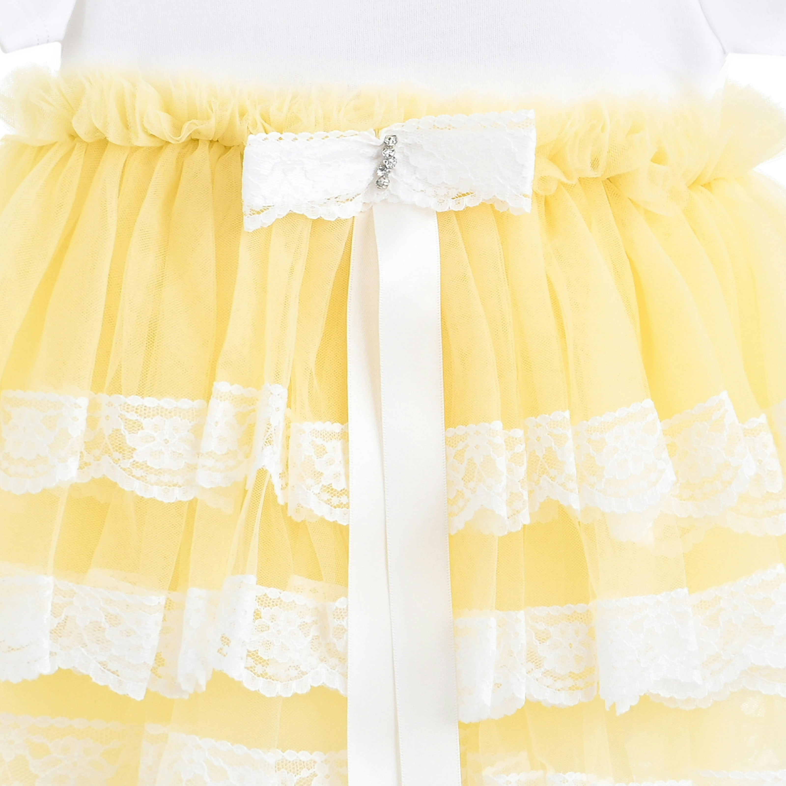 Yellow Briony Tulle Dress