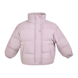 Purple Hooded Puffer Jacket
