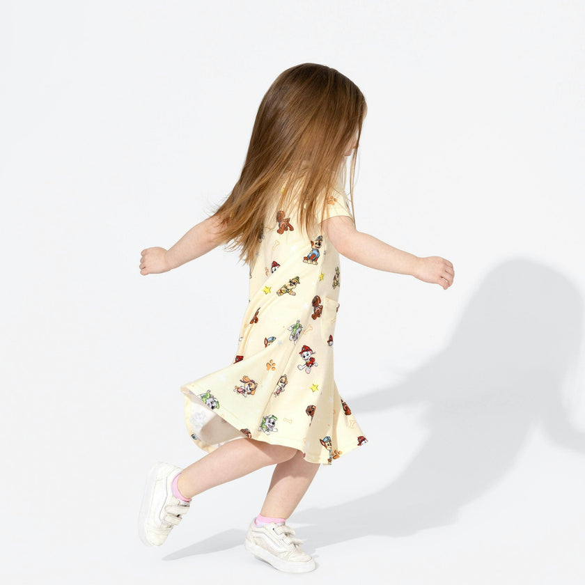 PAW Patrol: Classic Bamboo Terry Daywear Girls' Short Sleeve Dress