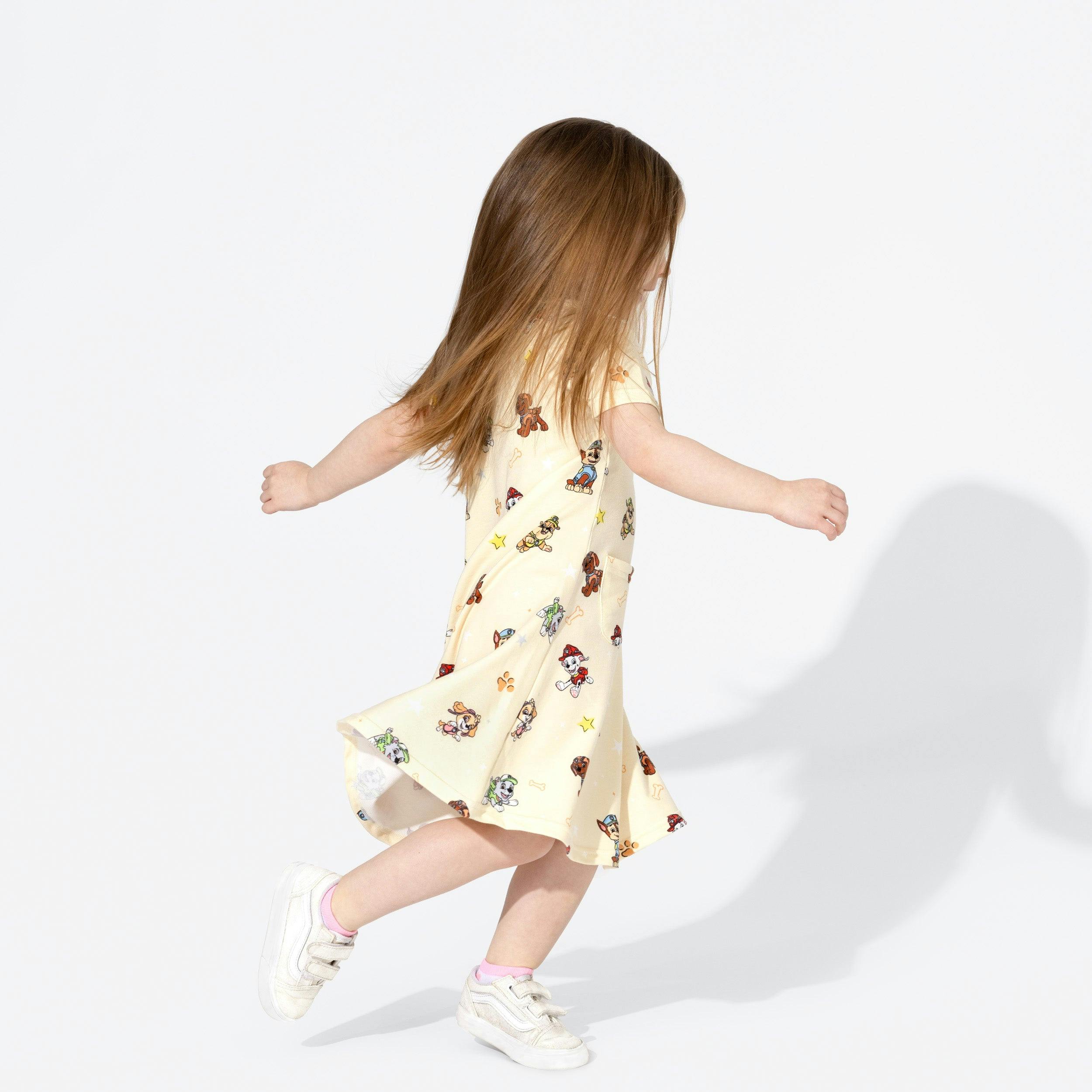 PAW Patrol: Classic Bamboo Terry Daywear Girls' Short Sleeve Dress