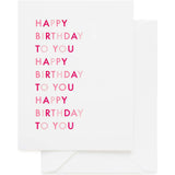 Happy Birthday To You Card