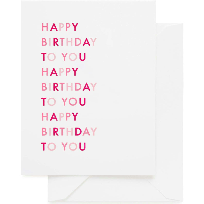 Happy Birthday To You Card