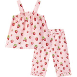 Strawberry Ruffle Tank and Pant Set