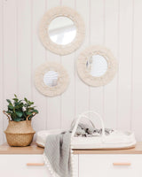 Willow Mirror Macrame Wall Decor (Set of 3)