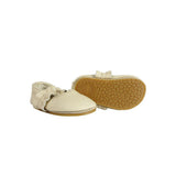 Audrie Ballerinas | Cream Leather