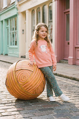 Tunic And Leggings Set Pale Pink And Green Floral Print