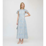 The Davina Dress - Blue Corsica Paisley