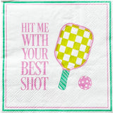 Pickleball Social Club "Hit Me With Your Best Shot" Cocktail Napkins