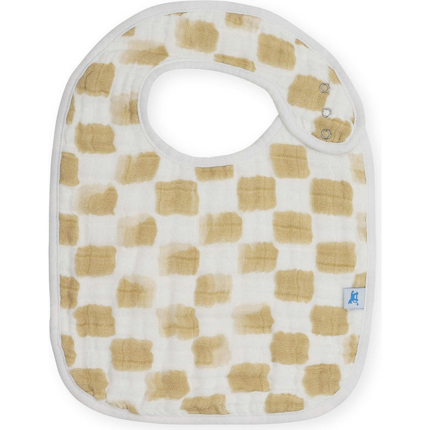 Cotton Muslin Classic Bib 3 Pack - Adobe Checker