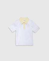 Tech Play Polo in Lemonade Trim