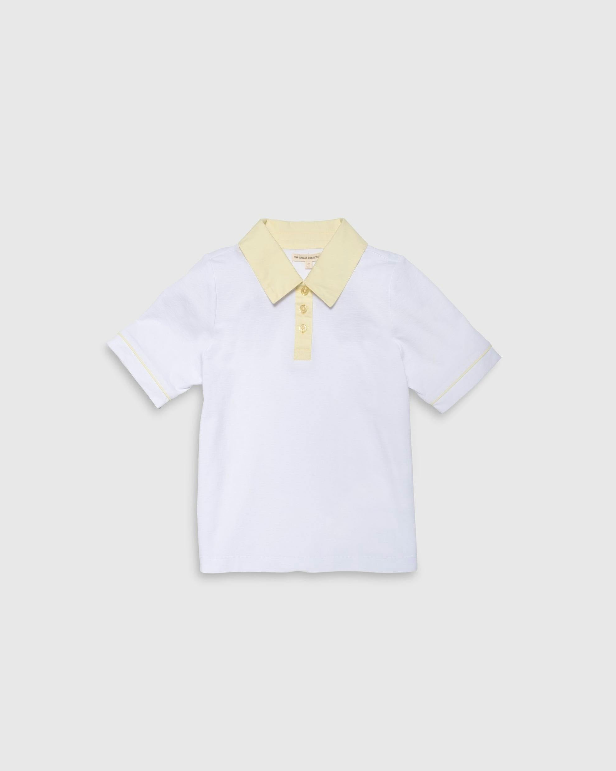 Tech Play Polo in Lemonade Trim