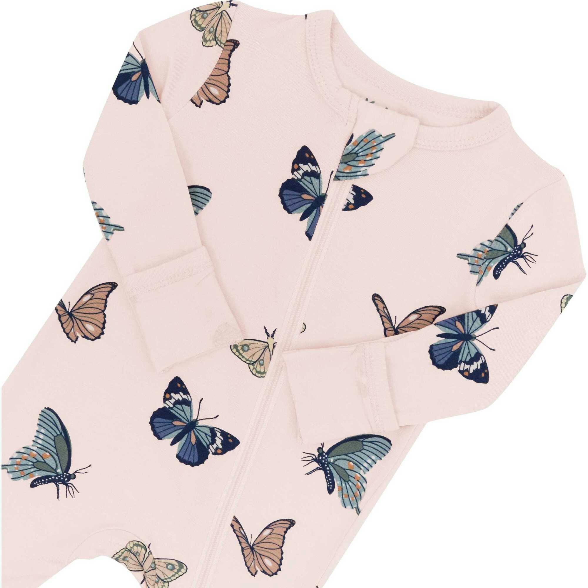 Zippered Romper in Blush, Pink