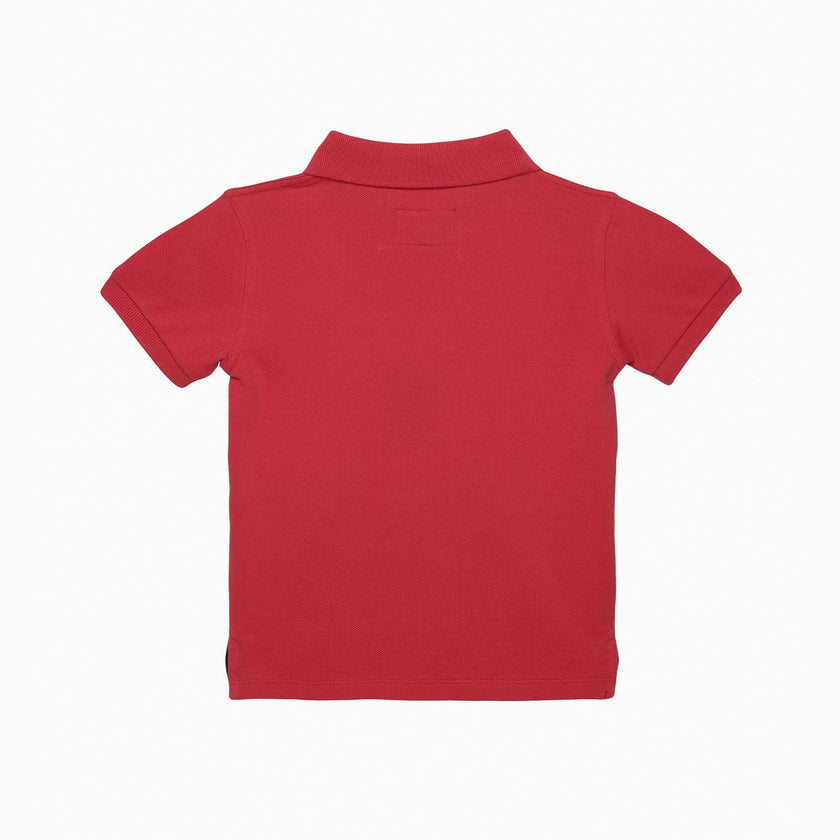 Harry Piqué Polo in Red