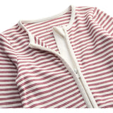 Red Stripe Clever Zip Baby Pajamas