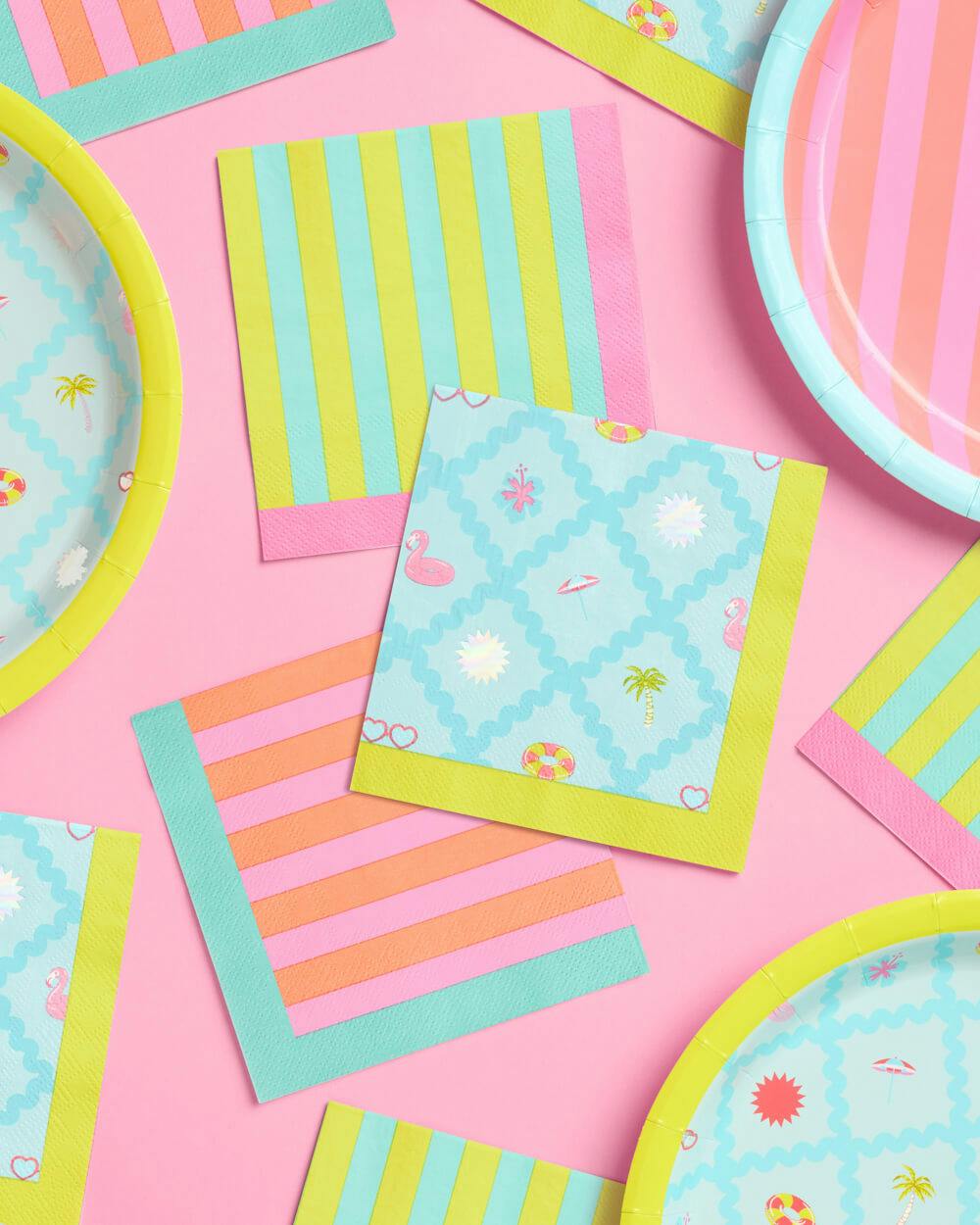 Pool Party Napkins - 24 paper napkins