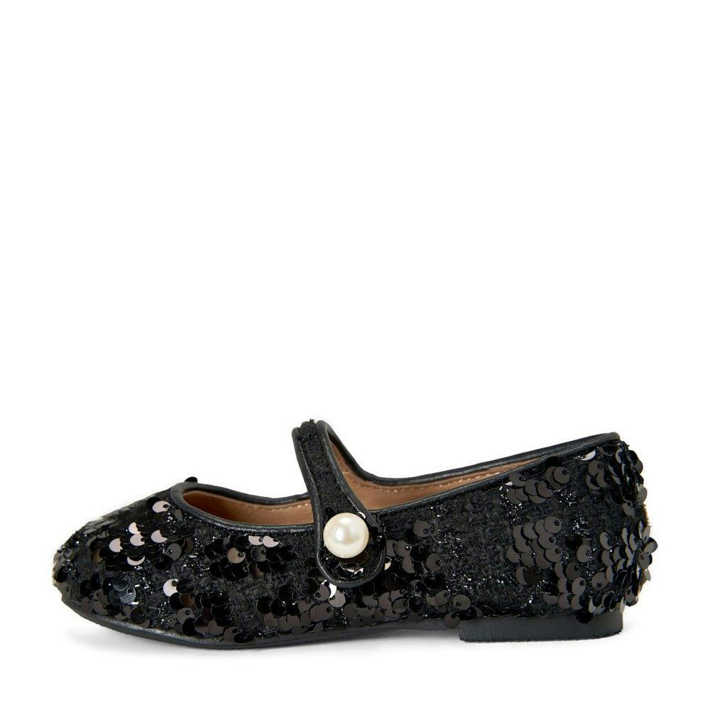 Elin 2.0 Sequins Pearl Button Mary Jane Shoes