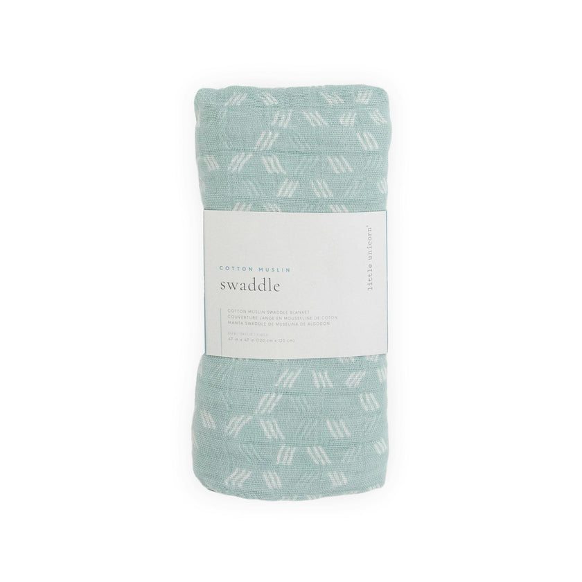 Cotton Muslin Swaddle Blanket - Misty Field