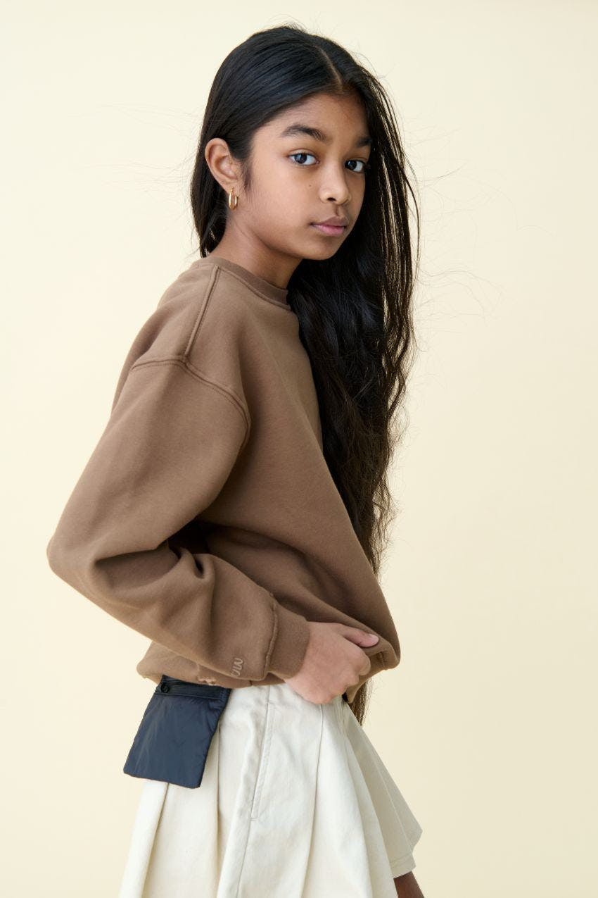 Organic Cotton Pleated Skirt