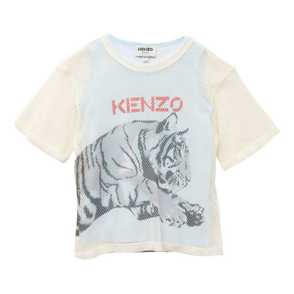 Off White Tiger Print T-Shirt